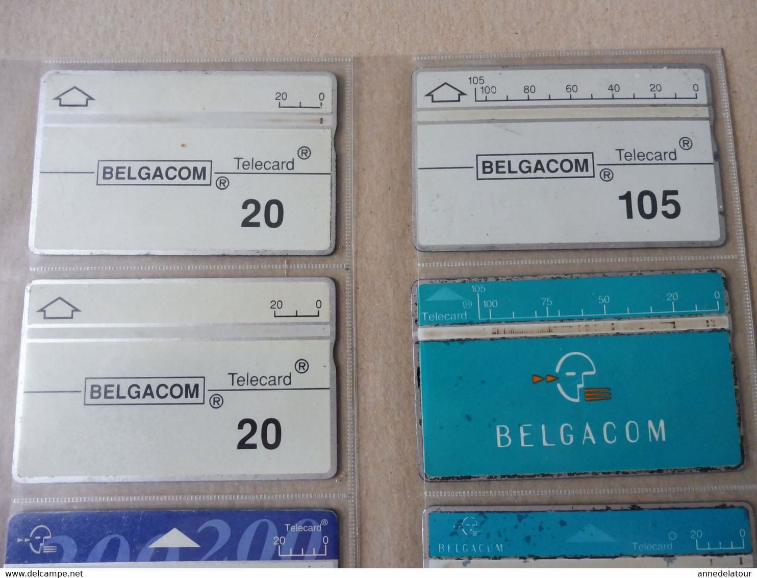 10 Télécartes (cartes Téléphoniques)  Telecard  BELGACOM ,  Origine Belgique - Da Identificare