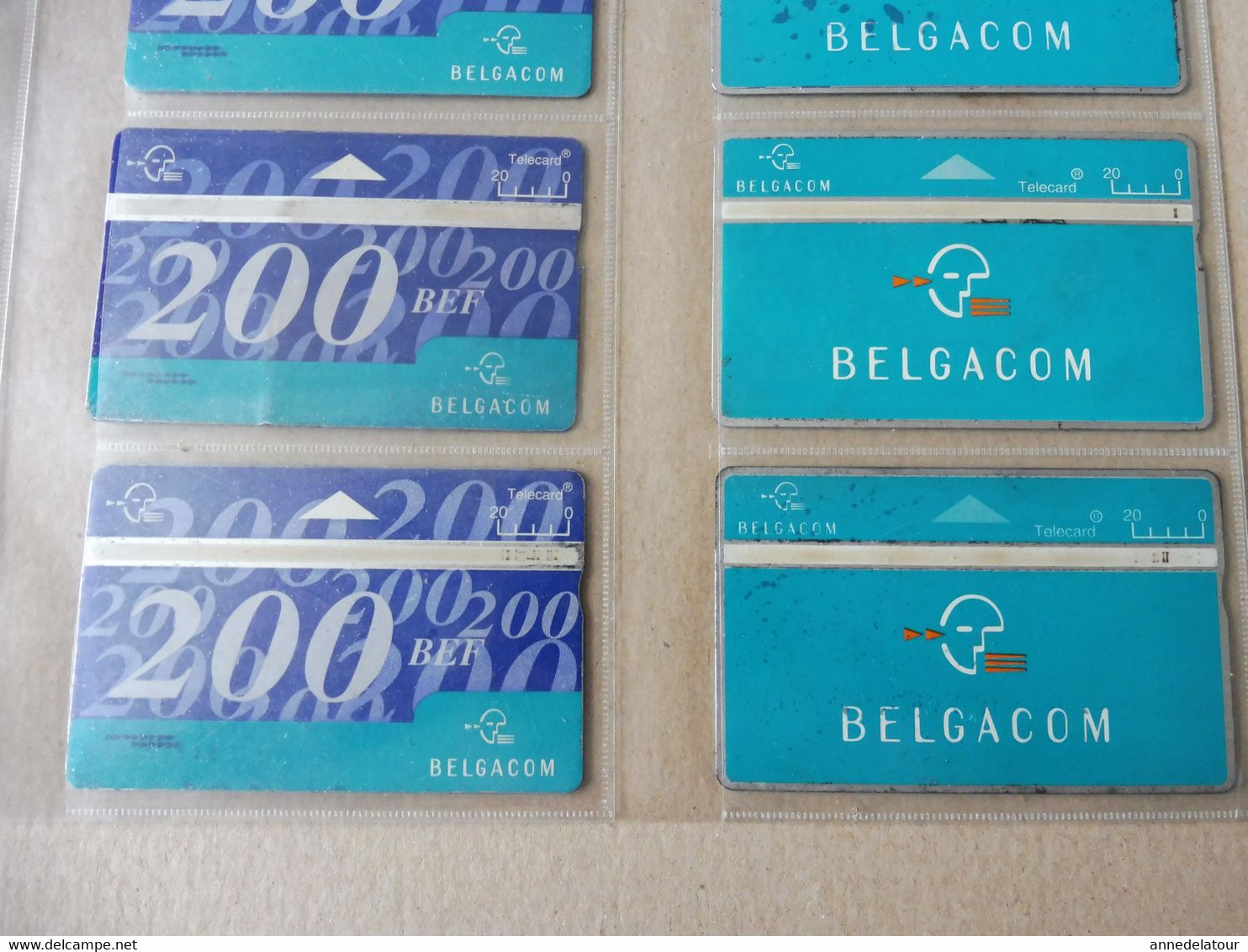 10 Télécartes (cartes Téléphoniques)  Telecard  BELGACOM ,  Origine Belgique - Da Identificare