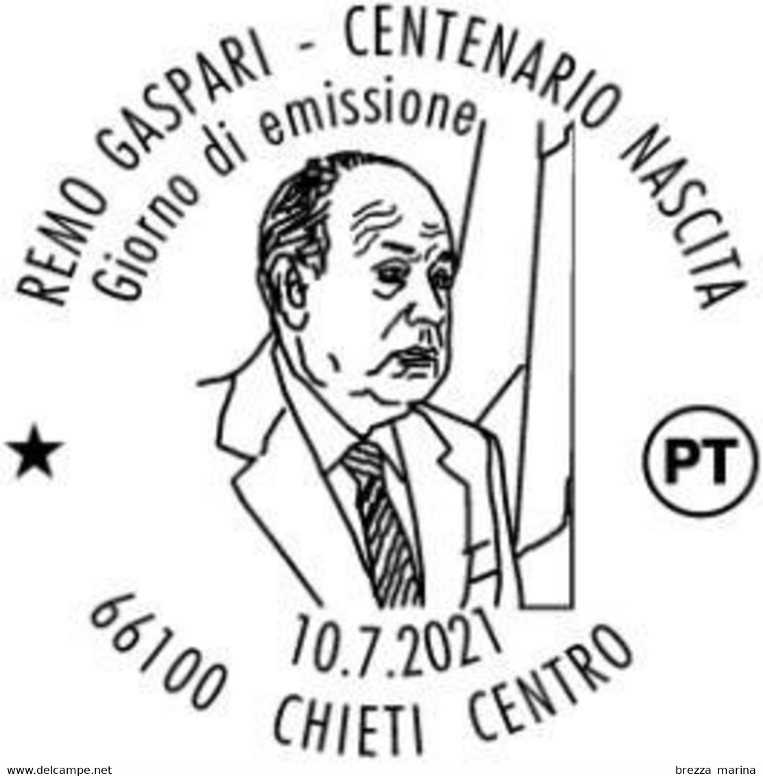 Nuovo - MNH - ITALIA - 2021 - 100 Anni Della Nascita Di Remo Gaspari, Politico - Ritratto - B - Alfanumerico - 2021-...: Nieuw/plakker