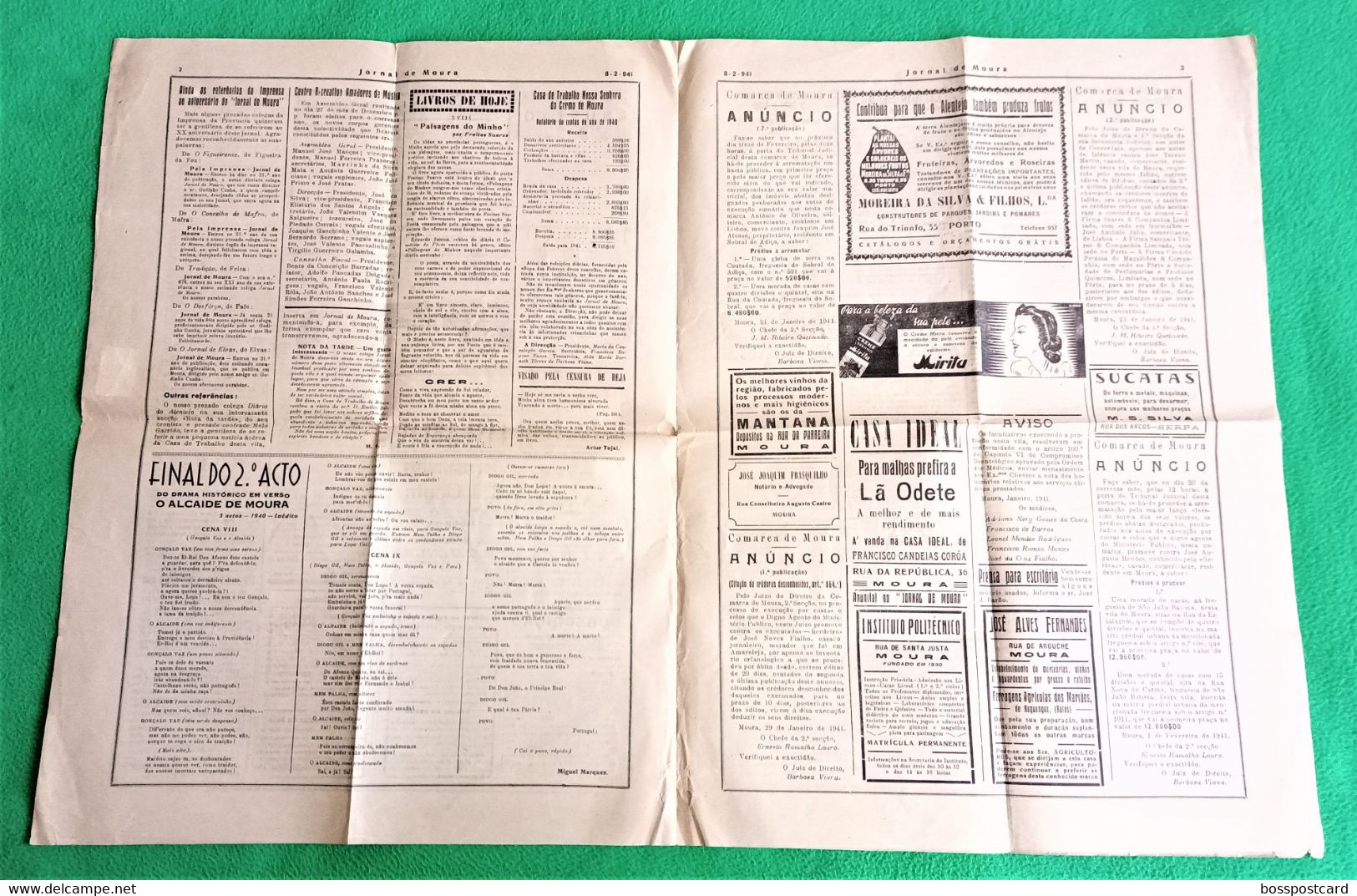 Moura - Jornal De Moura Nº 682, 8 De Fevereiro De 1911 - Imprensa. Beja. Portugal. - Algemene Informatie