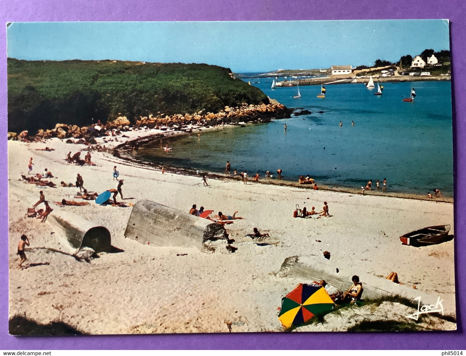 29    CPSM  De  KERSAINT  La Plage Guisseyer   Très Bon état - Kersaint-Plabennec