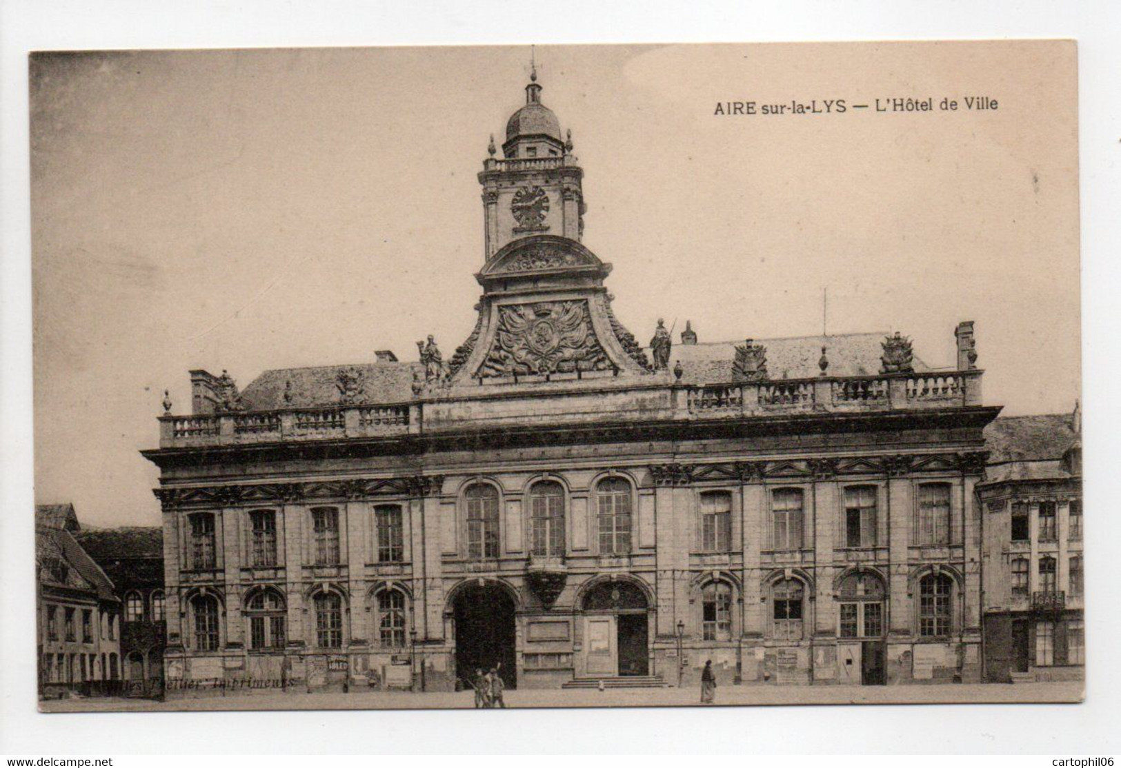 - CPA AIRE-SUR-LA-LYS (62) - L'Hôtel De Ville - Edition Thellier - - Aire Sur La Lys