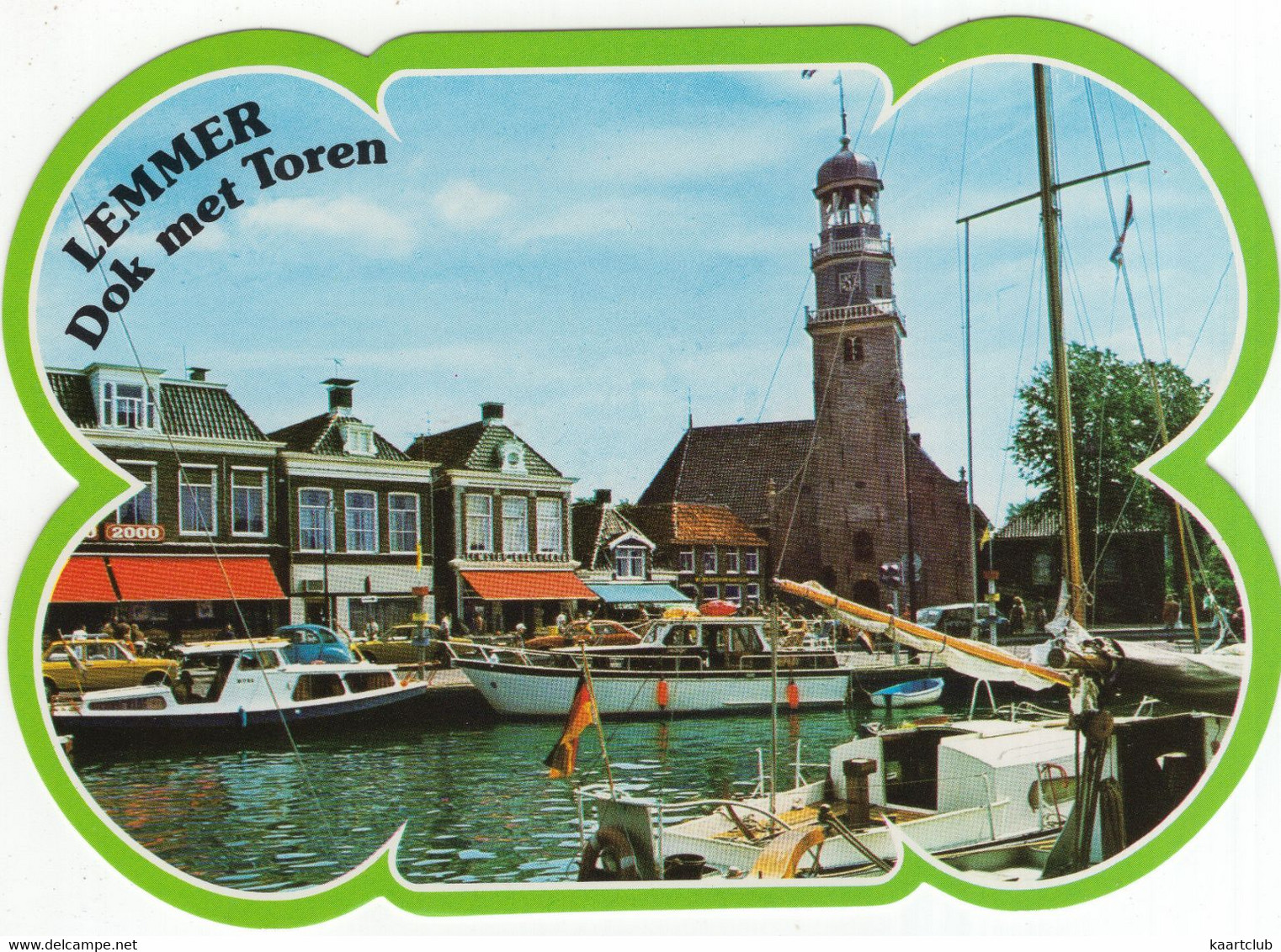 Lemmer:  Dok Met Toren - (Friesland, Holland) - A&O 2000 Supermarkt, Jachten, Auto's - Lemmer