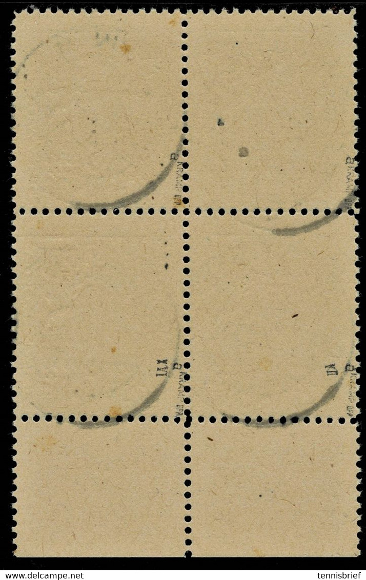 Nr. 27, Plattenfehler , 4er Block, Mi. 380.-, Geprüft , A 5164 - Oblitérés