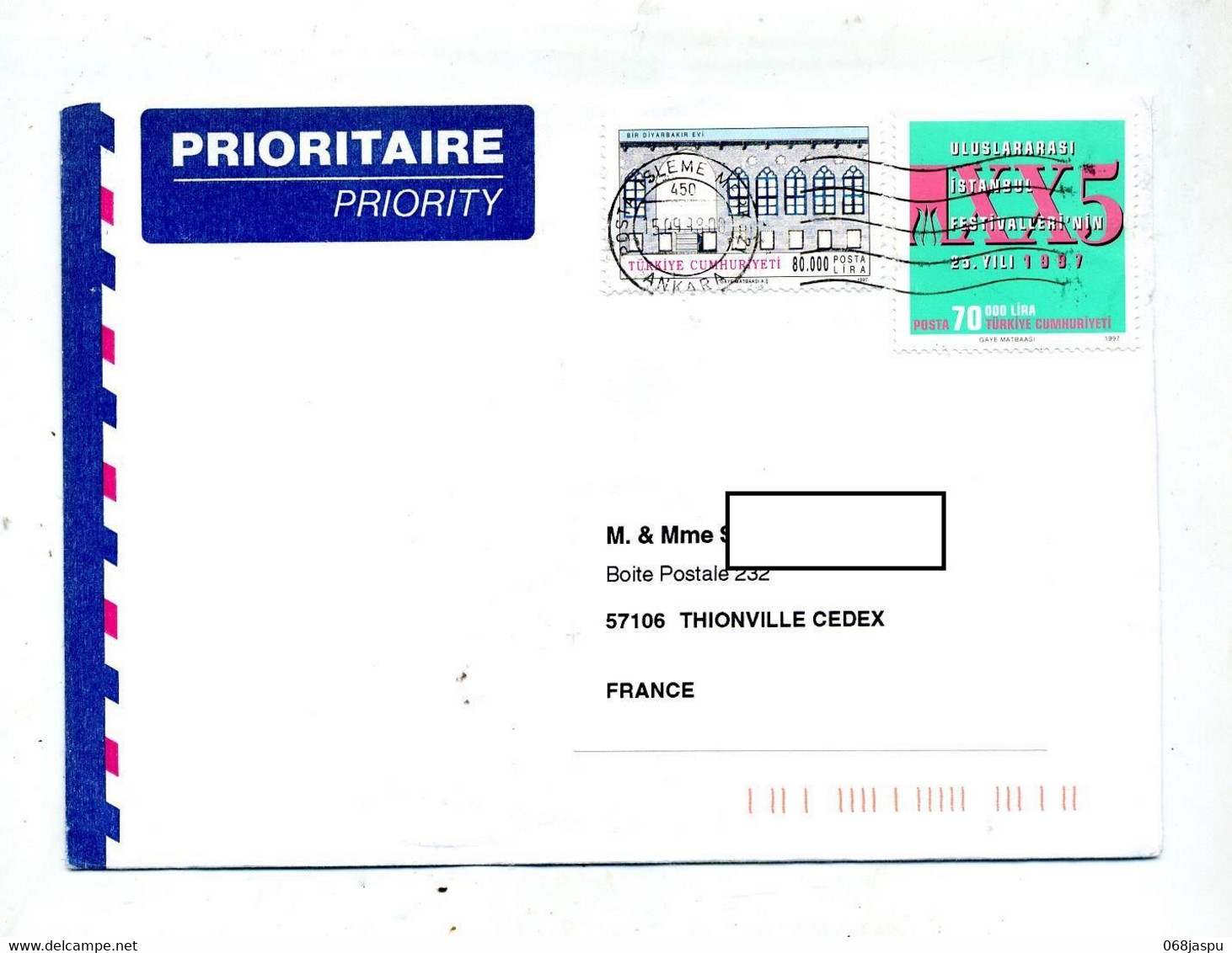 Lettre  Flamme Muette Isleme Sur Batiment Etc - Covers & Documents