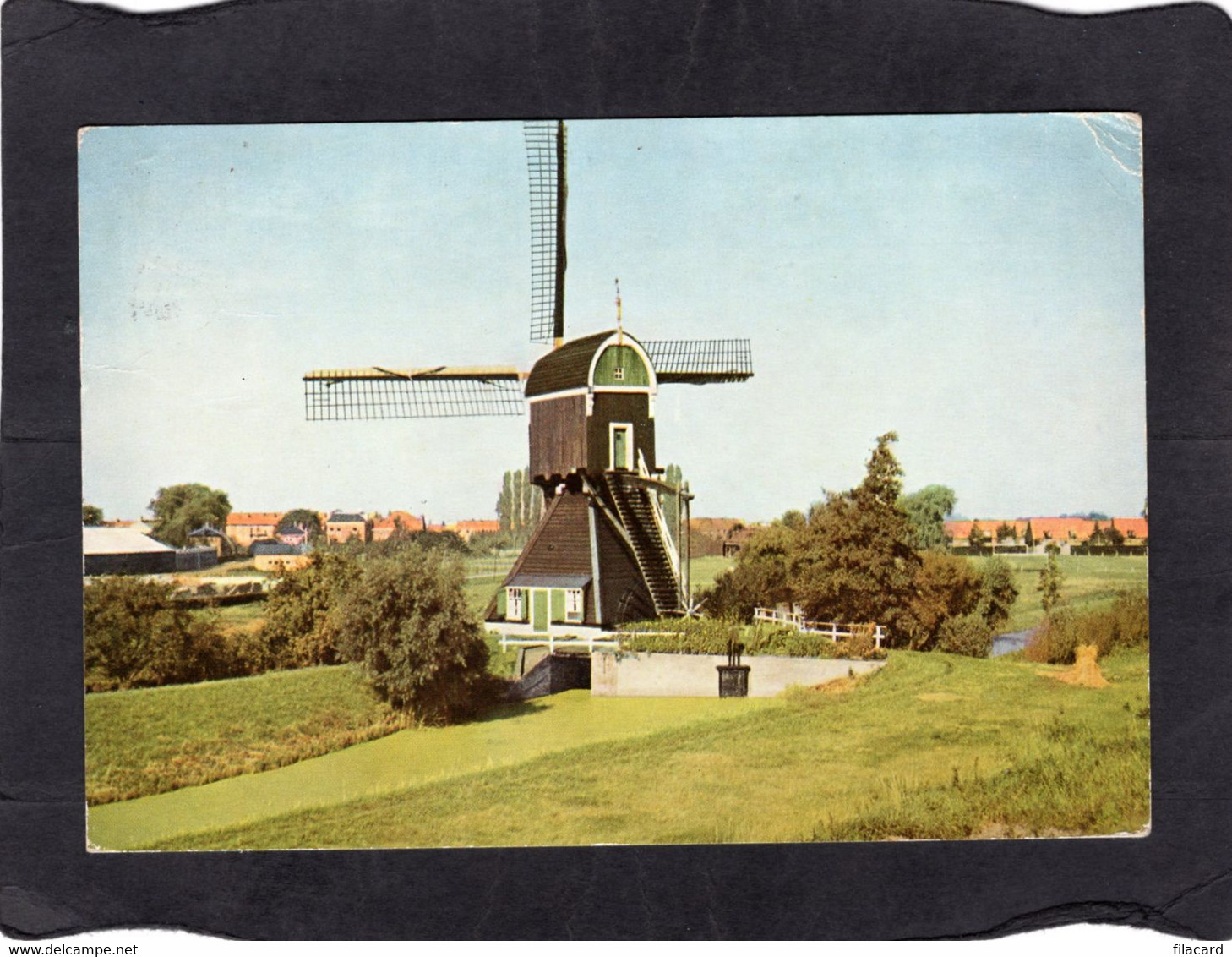 103304      Paesi  Bassi,  Schiderachtig  Holland,  Bovenmolen (type  Wipmolen) Te  Lerrdam,  VG  1958 - Leerdam