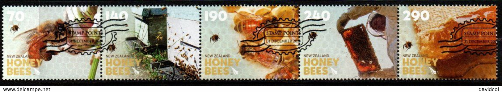 M753C- NEW ZEALAND - 2013 - USED SET- HONEY BEES - Used Stamps