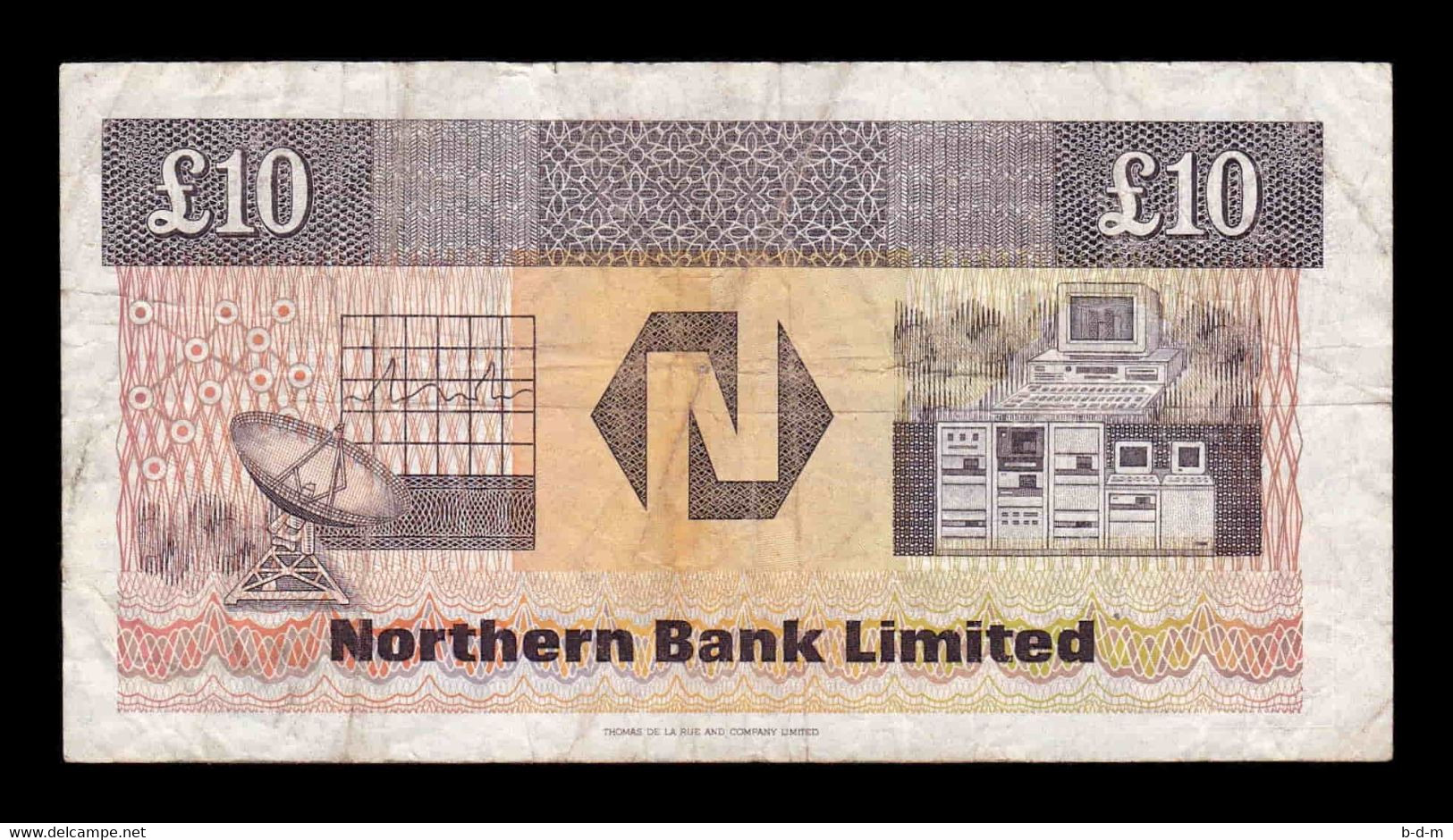 Irlanda Del Norte Northern Ireland 10 Pounds Northern Bank Limited 1988 Pick 194a BC F - 10 Ponden