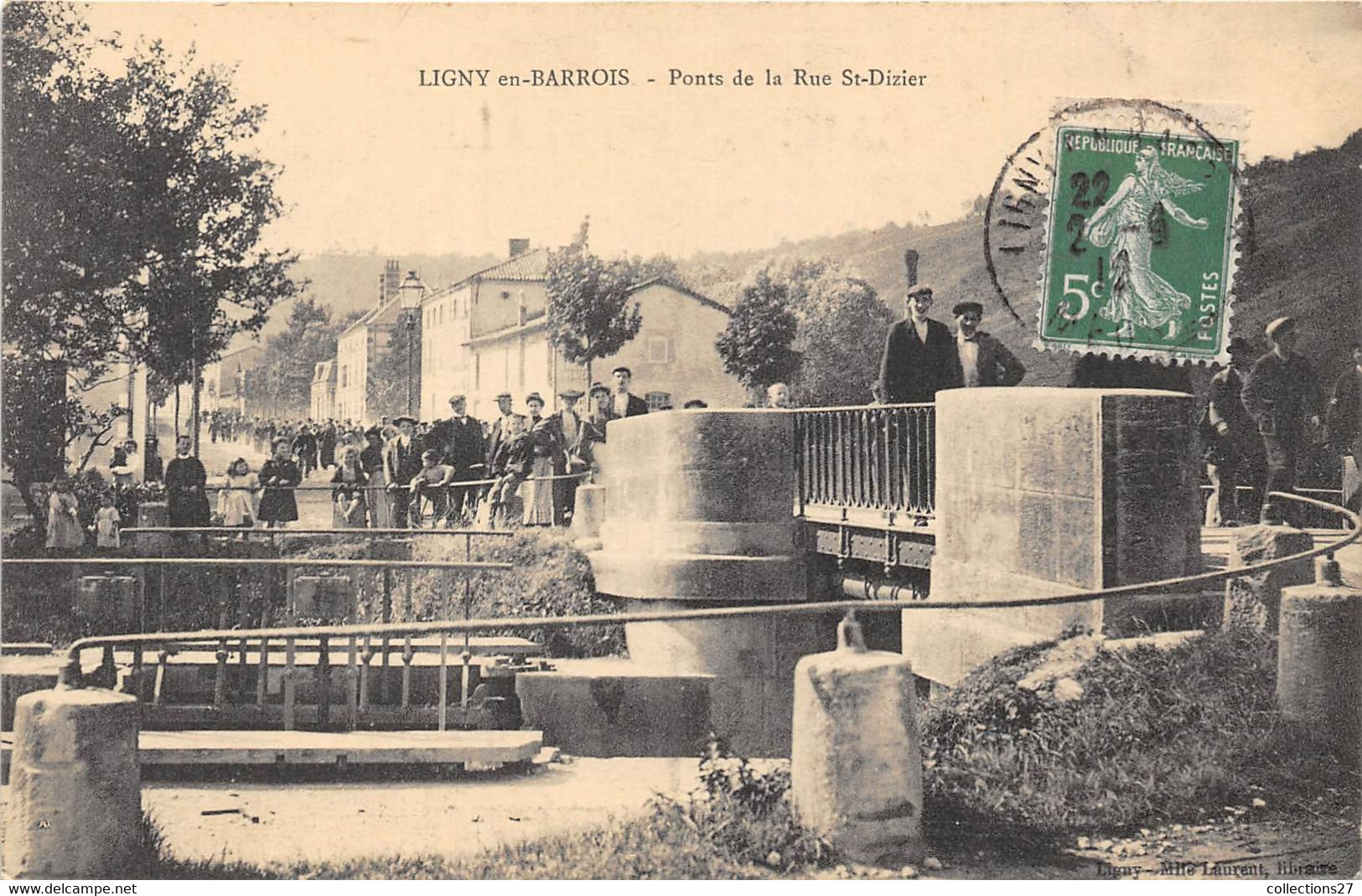 55-LIGNY-EN-BARROIS- PONTS DE LA RUE ST-DIZIER - Ligny En Barrois