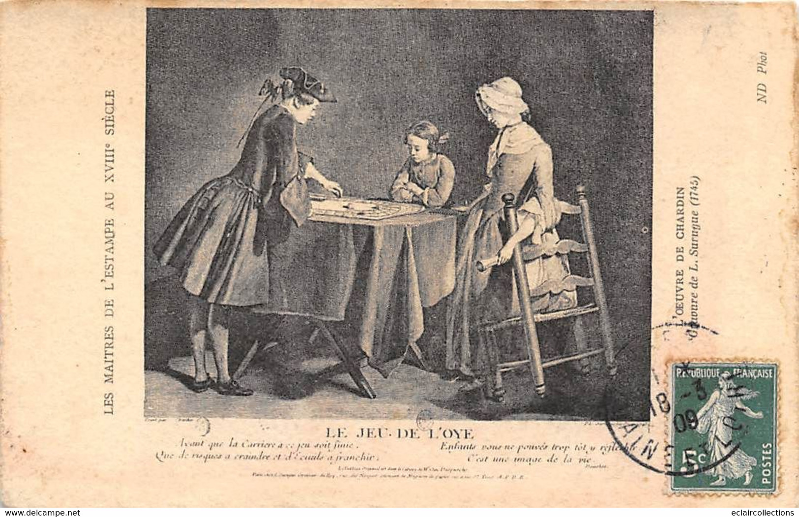 Thème:  Jeux Divers.   Jeux De L'Oie  Selon Une Reproduction D'estampe    (voir Scan) - Cartas