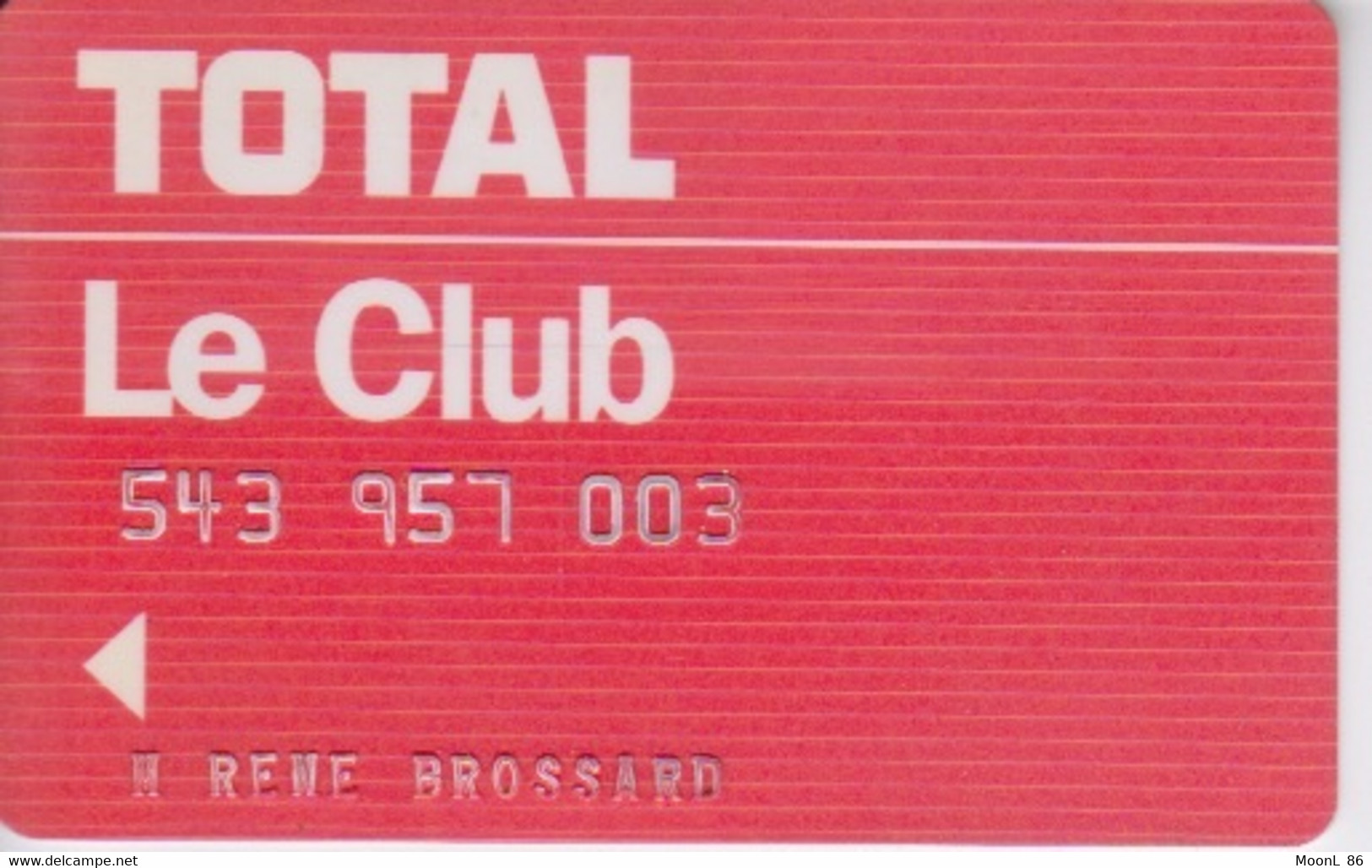 ANCIENNE CARTE - CARBURANT - MAGNETIQUE - TOTAL LE CLUB - POUR STATION ESSENCE - Andere & Zonder Classificatie