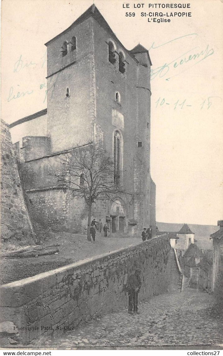 46-SAINT-CIRQ-LAPOPIE- L'EGLISE - Saint-Cirq-Lapopie