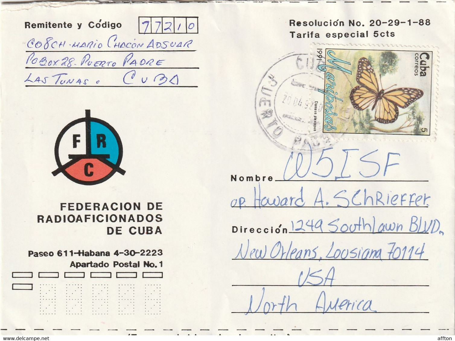 Cuba Old Cover Mailed - Briefe U. Dokumente