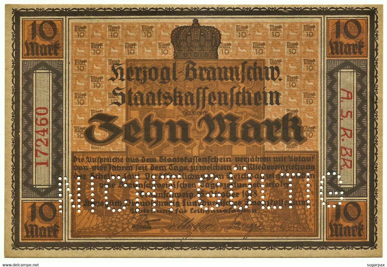 Germany - 10 Mark - 15.10.1918 - Unc. - Notgelg - Non Classés