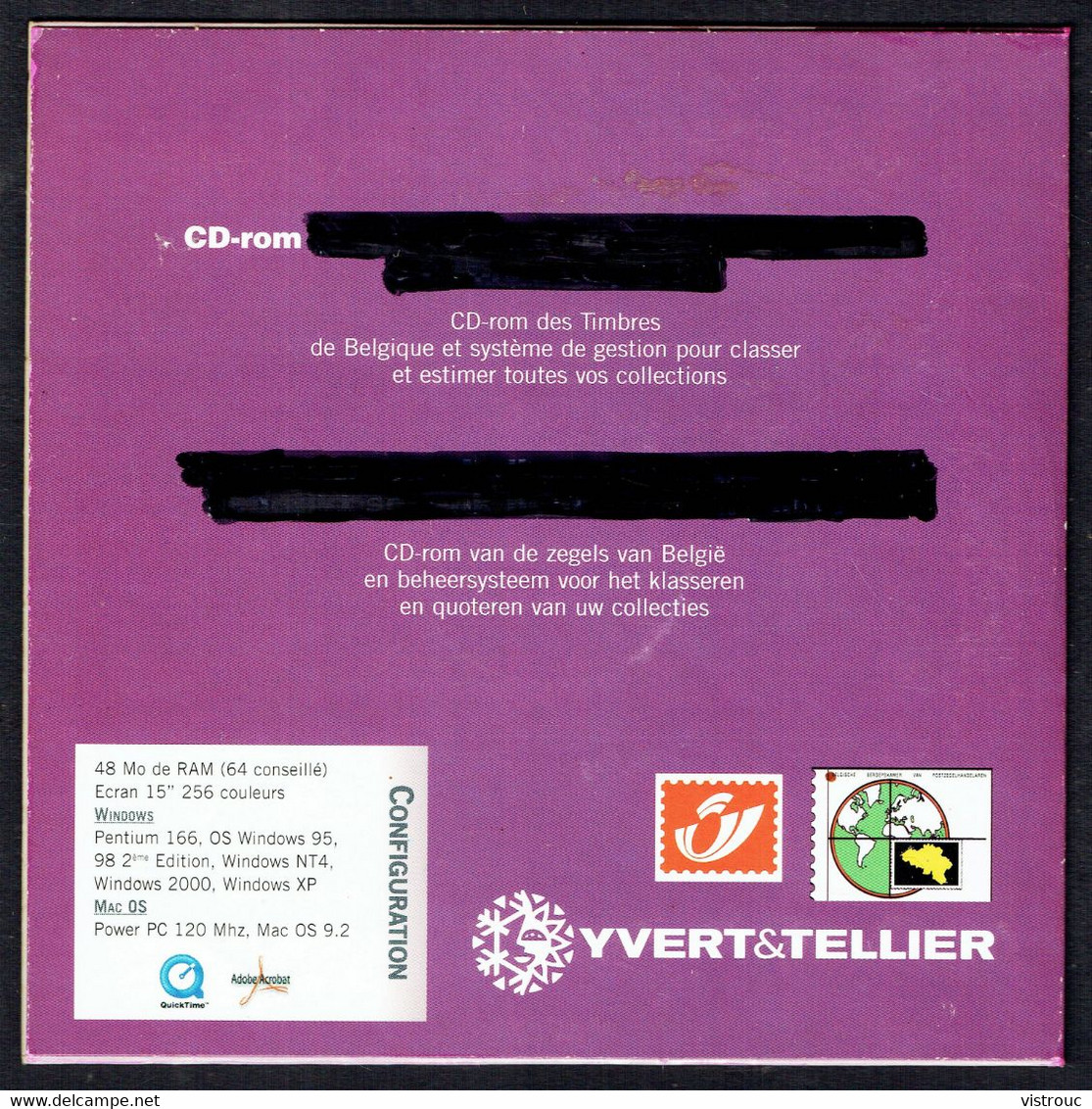 CD ROM "TIMBRES DE BELGIQUE". - Français