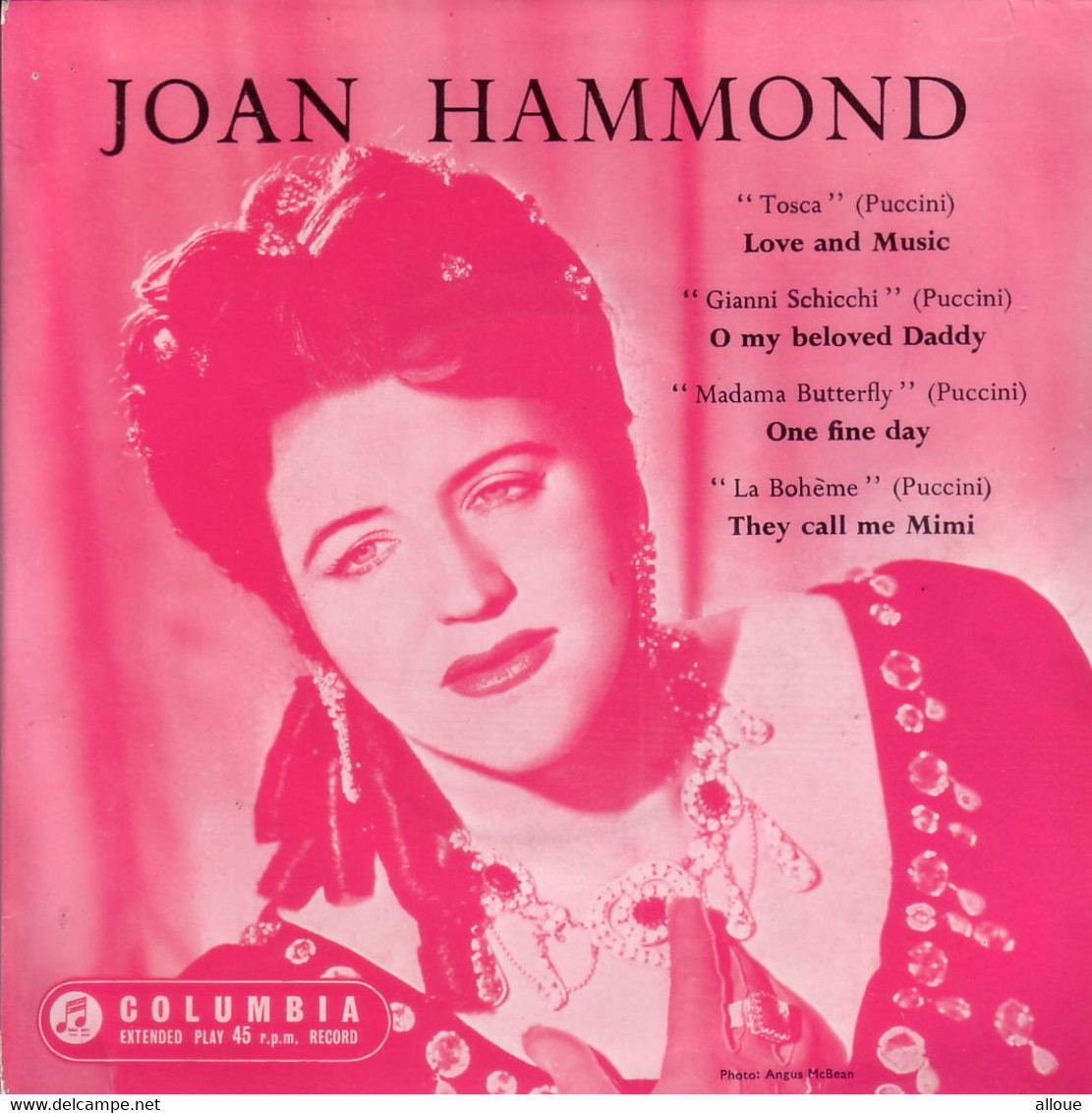 JOAN HAMMOND UK EP  - OPERATIC ARIAS - Opera