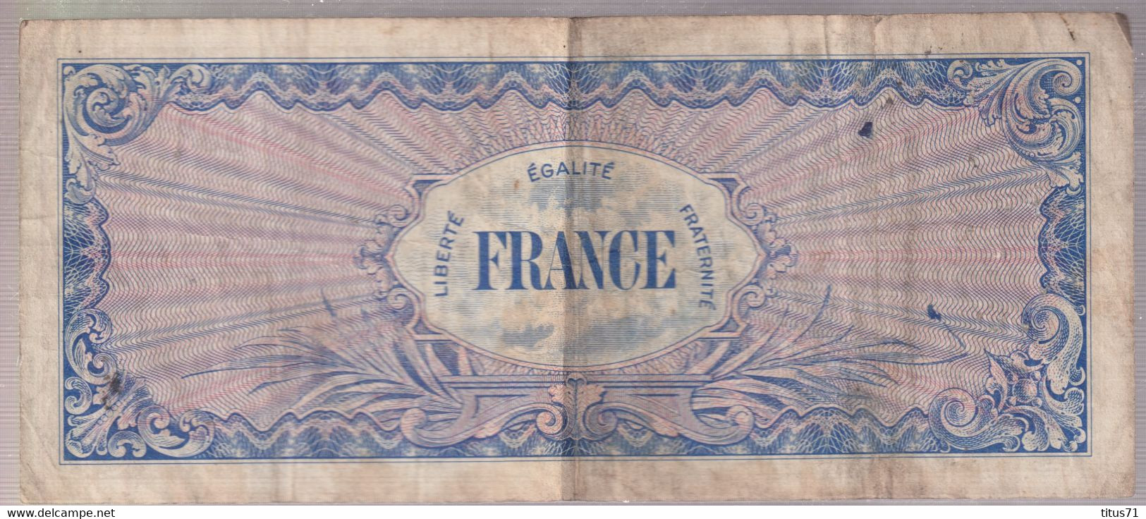 Billet 100 Francs Verso France 1945 Série 6 - 1945 Verso Frankreich