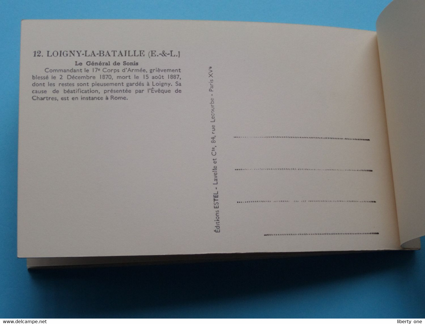 LOIGNY la Bataille ( Général de Sonis ) CARNET avec 12 Vues ( Edit. ESTEL Lavelle et Cie ) 19?? ( zie - voir Scans ) !