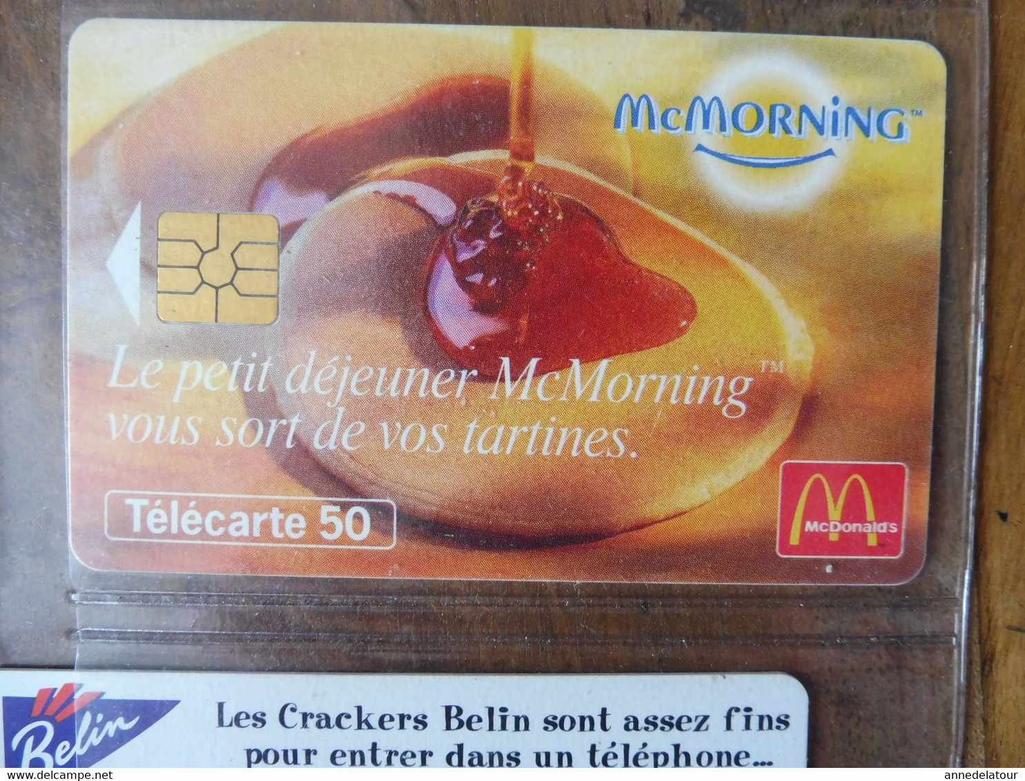 8 télécartes   (  McMORNING, WINNER TACO, Cracker Belin, Milka Lila Pause, nouveau Cracker Belin  )  FRANCE TELECOM