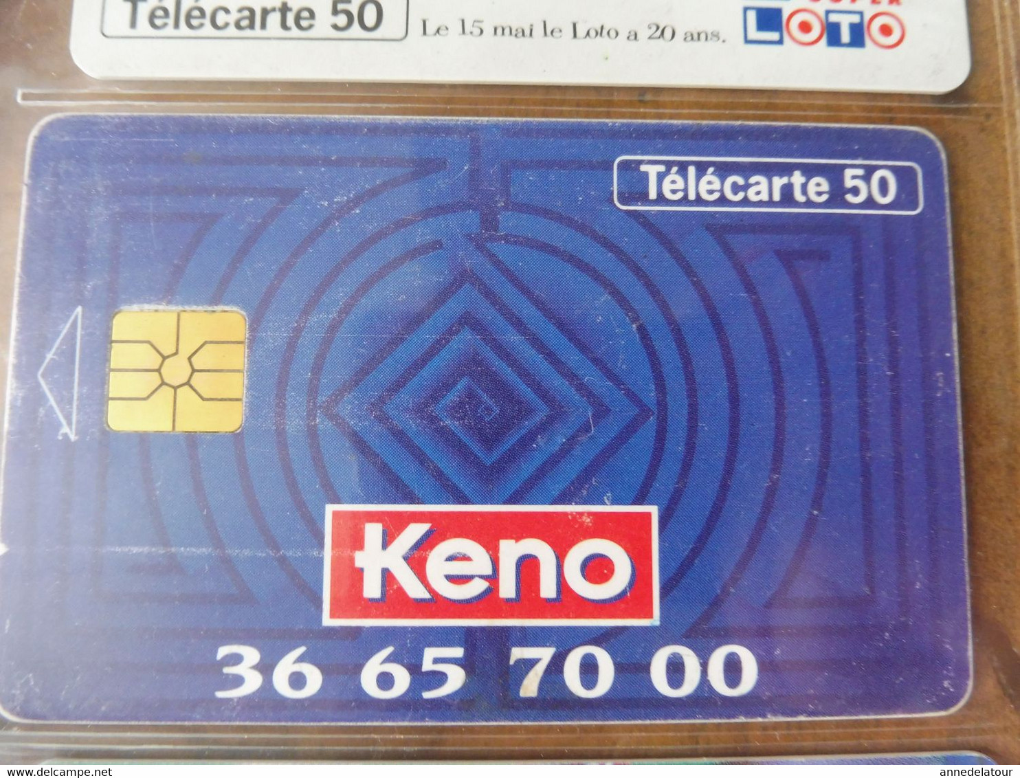 10 télécartes (jeux à gratter) FRANCE TELECOM  -> 100 millions, Morpion, Keno, Banco, Loto sportif, TacOtac, Super Loto