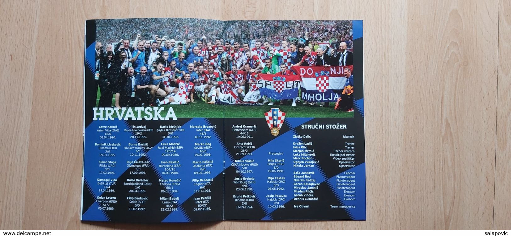 NK OMIS - HRVATSKA, UTAKMICA POVODOM 100 GODINA KLUBA 31. 5. 2019 FOOTBALL CROATIA FOOTBALL MATCH PROGRAM - Libros