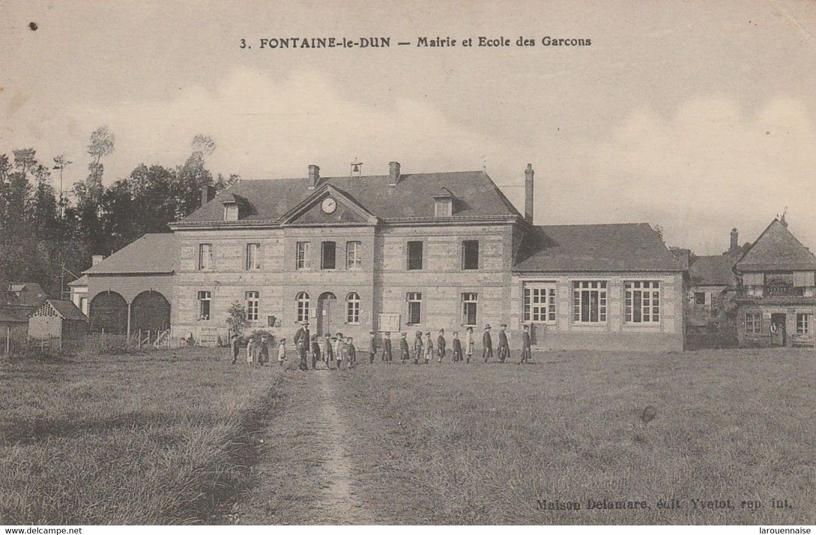 76 - FONTAINE LE DUN  - Mairie Et Ecole Des Garçons - Fontaine Le Dun