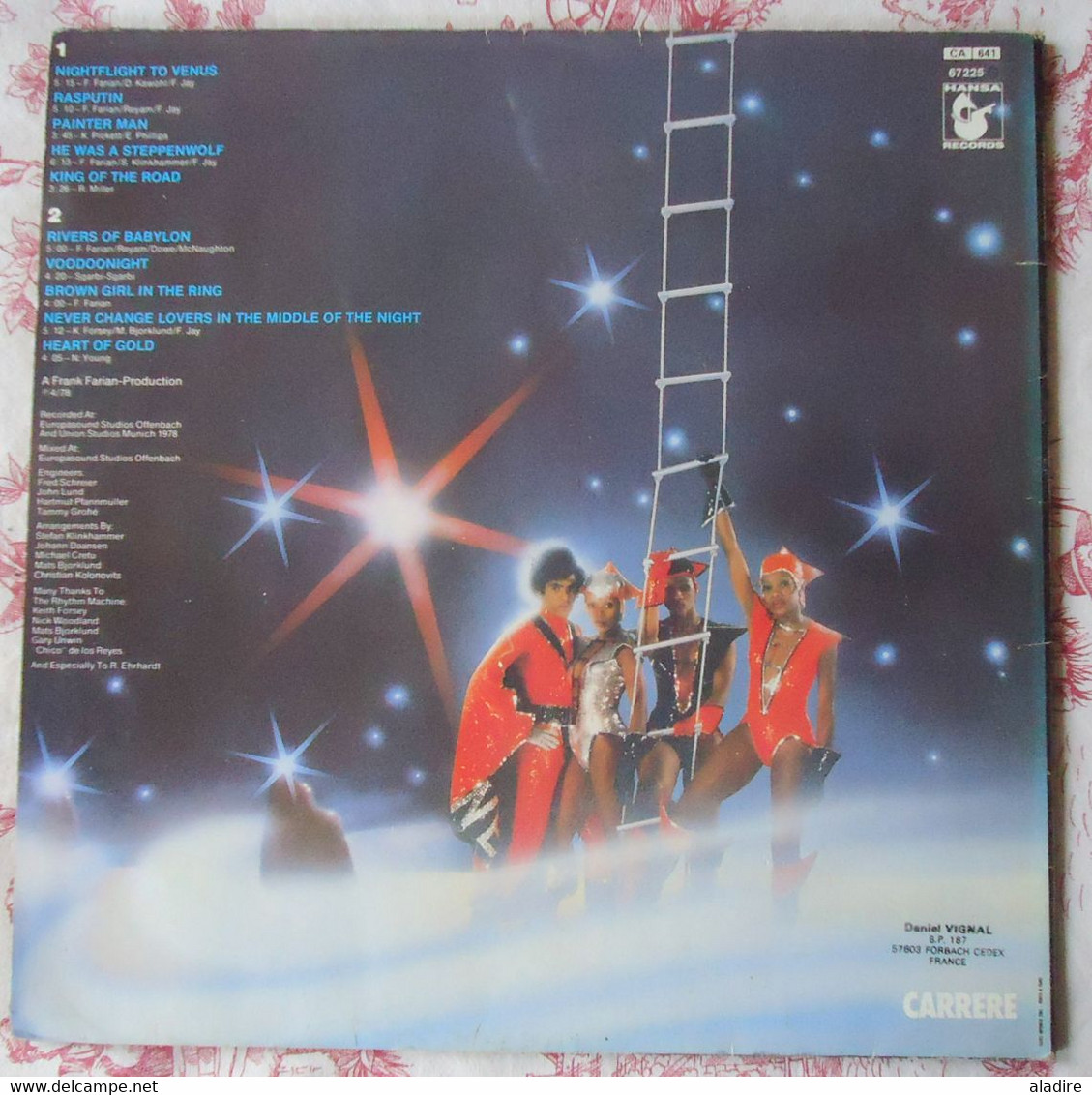 BONEY M - Nighflight To Venus - Hansa Records, Carrere - 1978 - Disco, Pop