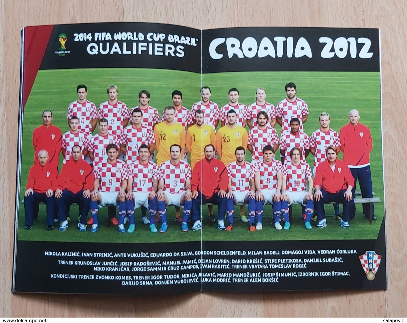 CROATIA Vs SCOTLAND, QUALIFICATIONS FOR FIFA WORLD CUP BRAZIL 2014,  7. 6. 2013 FOOTBALL CROATIA FOOTBALL MATCH PROGRAM - Boeken