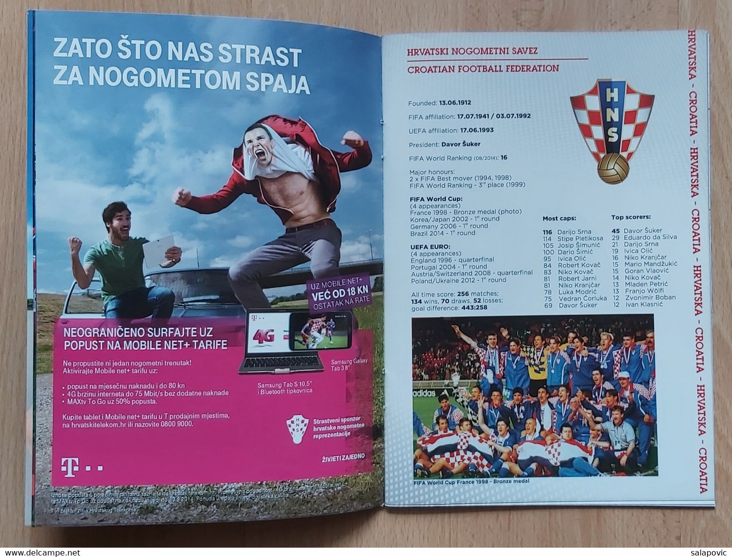CROATIA Vs CYPRUS - 2014. Friendly Football Match   FOOTBALL CROATIA FOOTBALL MATCH PROGRAM - Libri