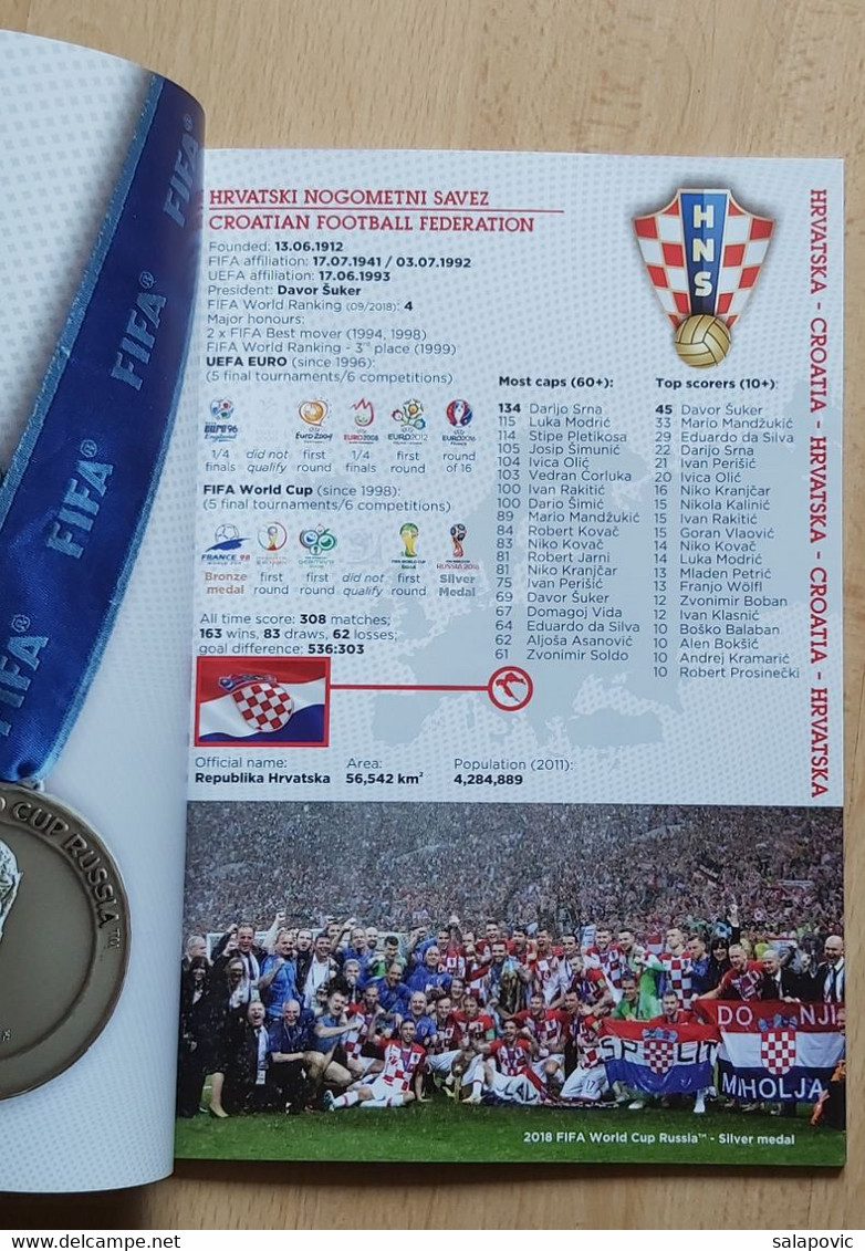 Croatia Vs England, UEFA NATIONS LEAGUE 12.10.2018 FOOTBALL MATCH PROGRAM - Libros