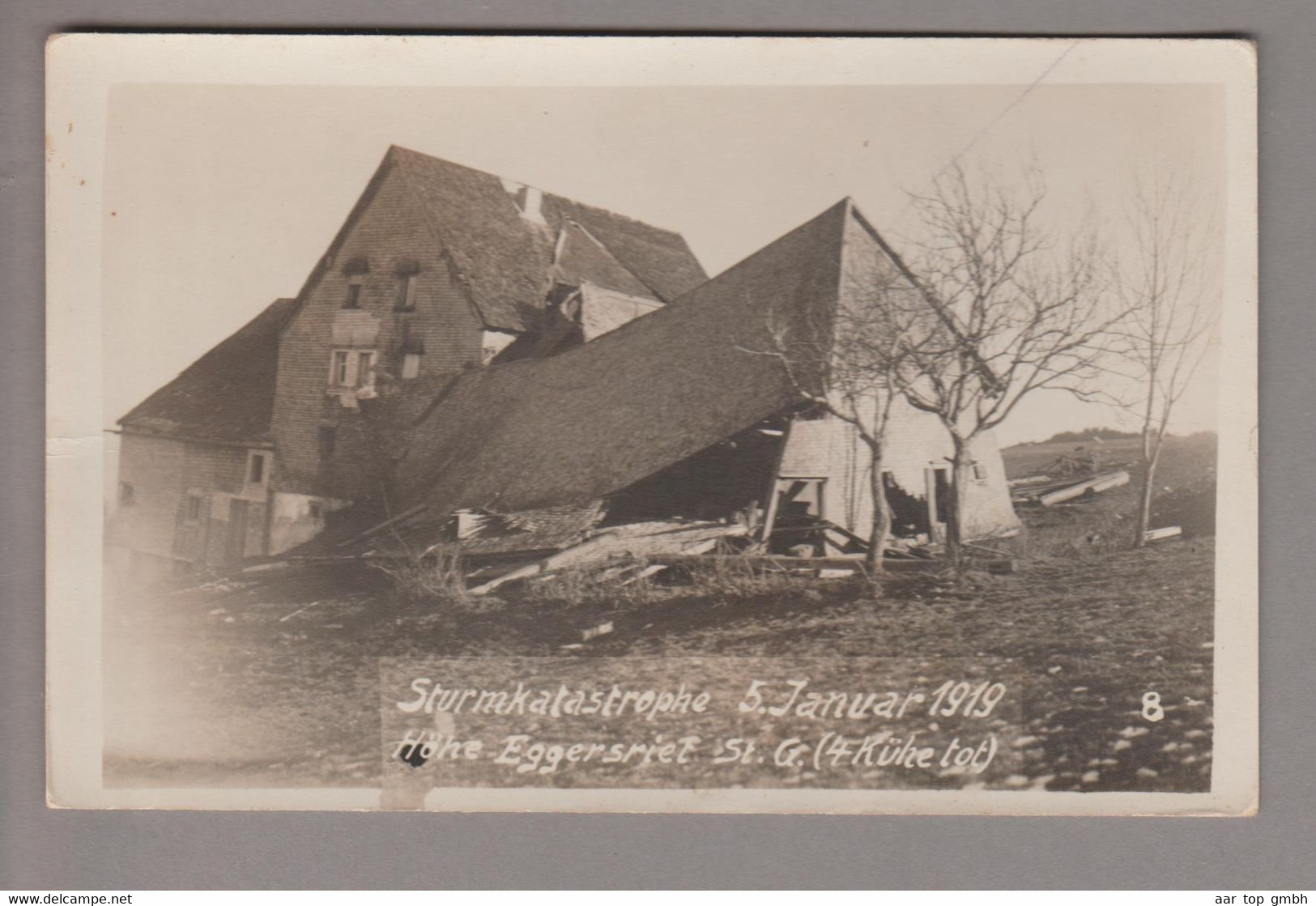 CH SG Eggersriet 1919-01-05 Sturmkatastrophe Bild 8 Ungebraucht - Eggersriet