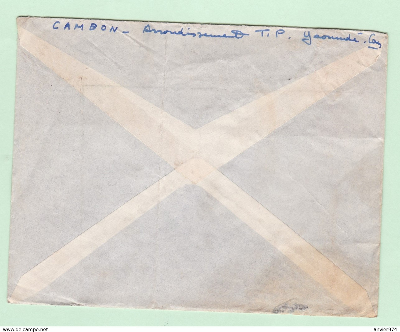 Lettre 1950 Cameroun Yaoundé Pour Mérignac Gironde, 10 Timbres - Lettres & Documents