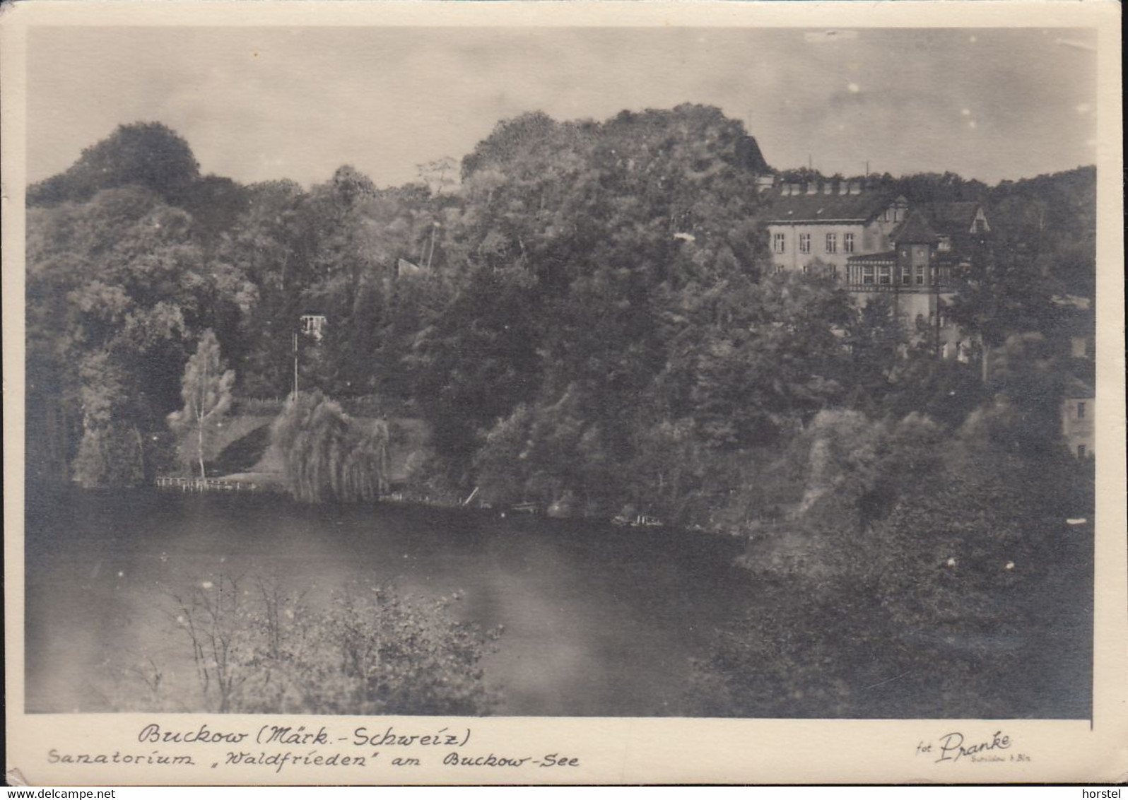 D-15377 Buckow (Märkische Schweiz)  - Sanatorium "Waldfrieden" Am Buckower See ( Alte Karte) - Buckow