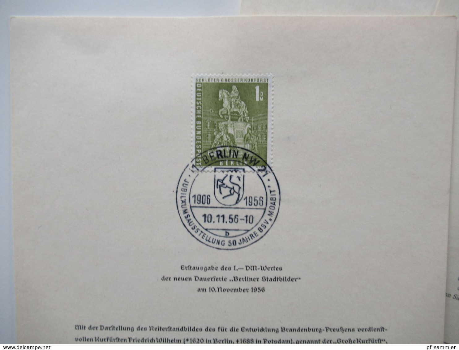 Berlin ETB 1956 / 58 + Zugabe ab Nr. 1 Michel über 2500€ 2x Nr. 1 (1x BPP geprüft) verschiedene Stempel / Kennbuchstaben