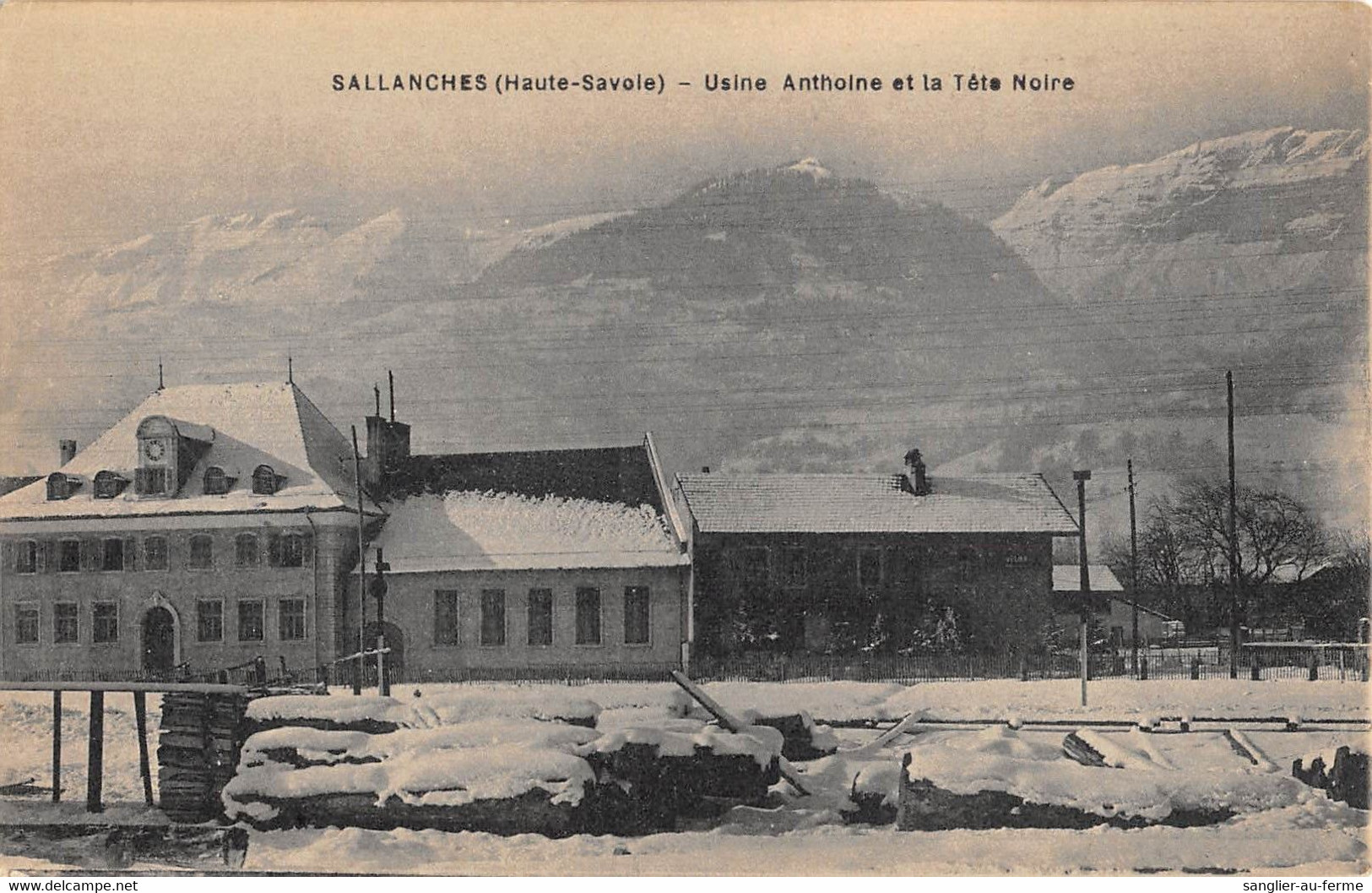 CPA 74 SALLANCHES USINE ANTHOINE ET LA TETE NOIRE - Sallanches