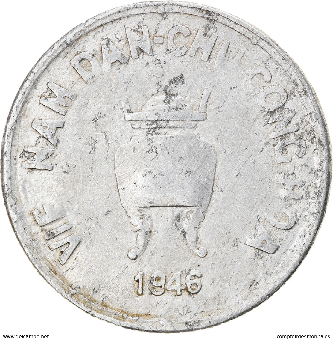 Monnaie, Viet Nam, 5 Hao, 1946, TTB, Aluminium, KM:2.1 - Vietnam