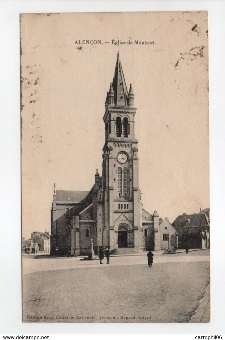 - CPA ALENCON (61) - Eglise De Montsort 1928 - Edition Librairie Nationale - - Alencon