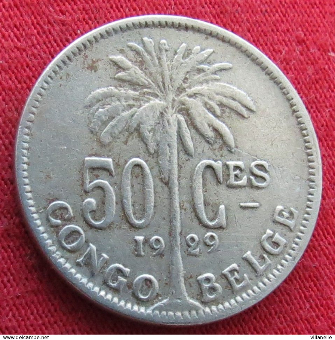 Congo Belgian 50 Centimes 1929 Belgish  #1 Wºº - 1910-1934: Albert I