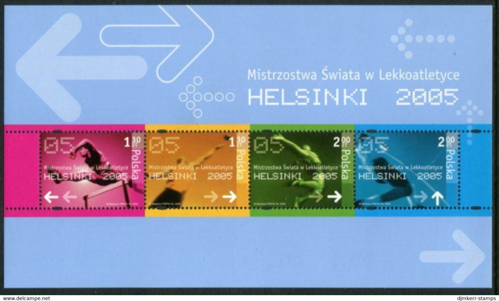 POLAND 2005 Athletics World Championships Block MNH / **.  Michel Block 165 - Unused Stamps