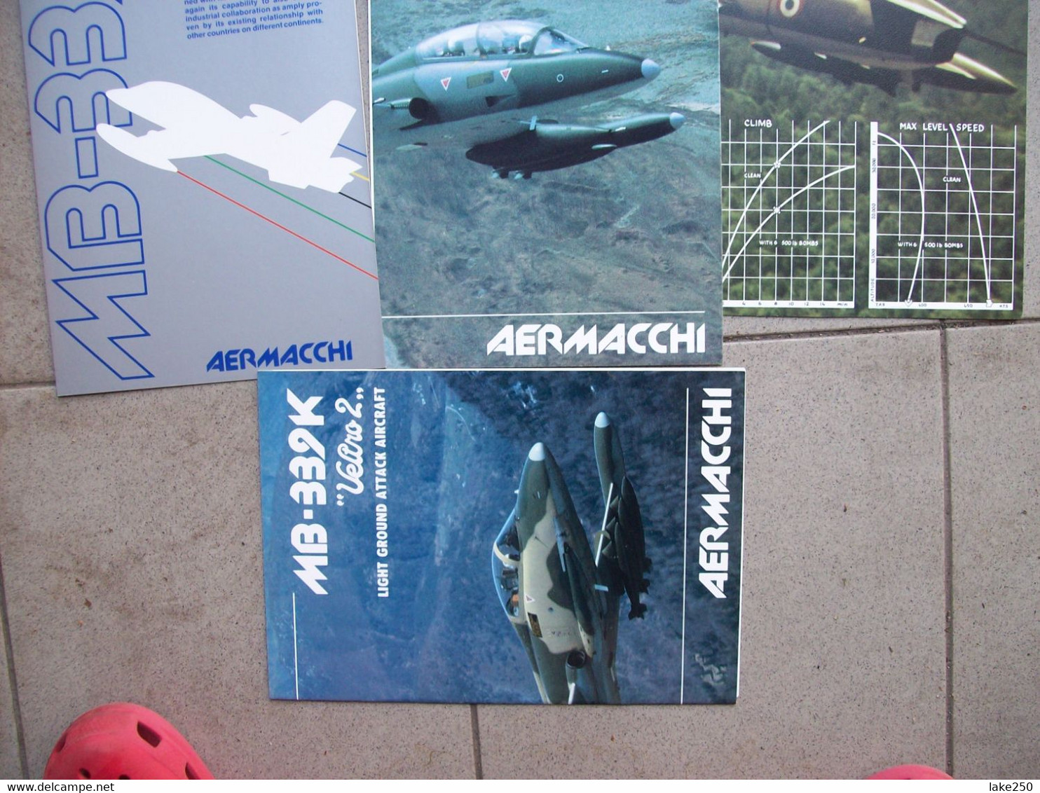 4 BROCHURE / CATALOGHI AERMACCHI 339 - Werbung