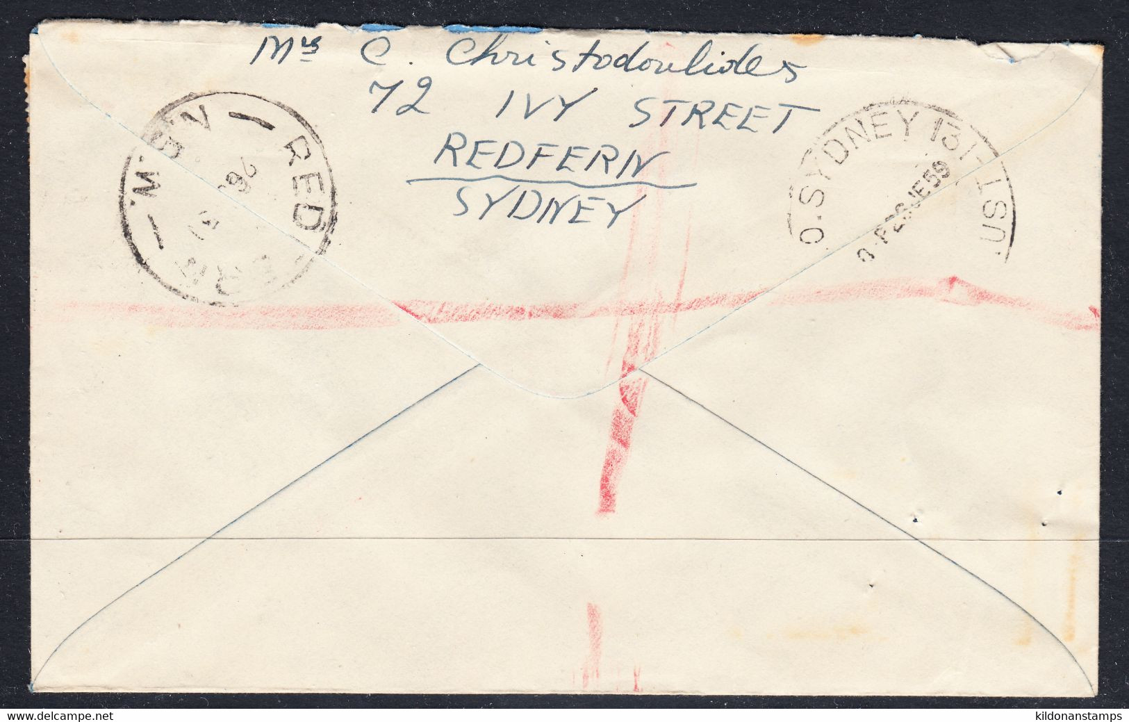 Australia Registered, Postmark Jun 26,1959 - Lettres & Documents