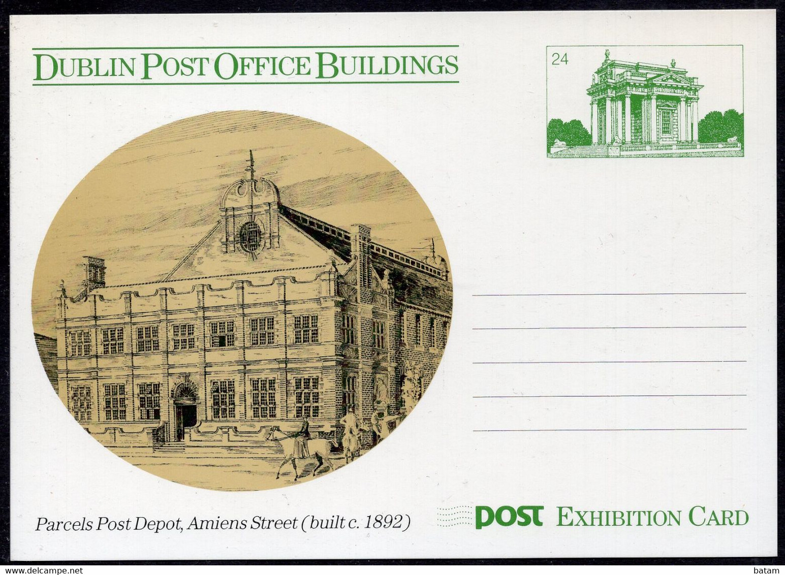 117 - Ireland - Dublin Post Office Buildings - Postal Stationery Card - Unused - Entiers Postaux