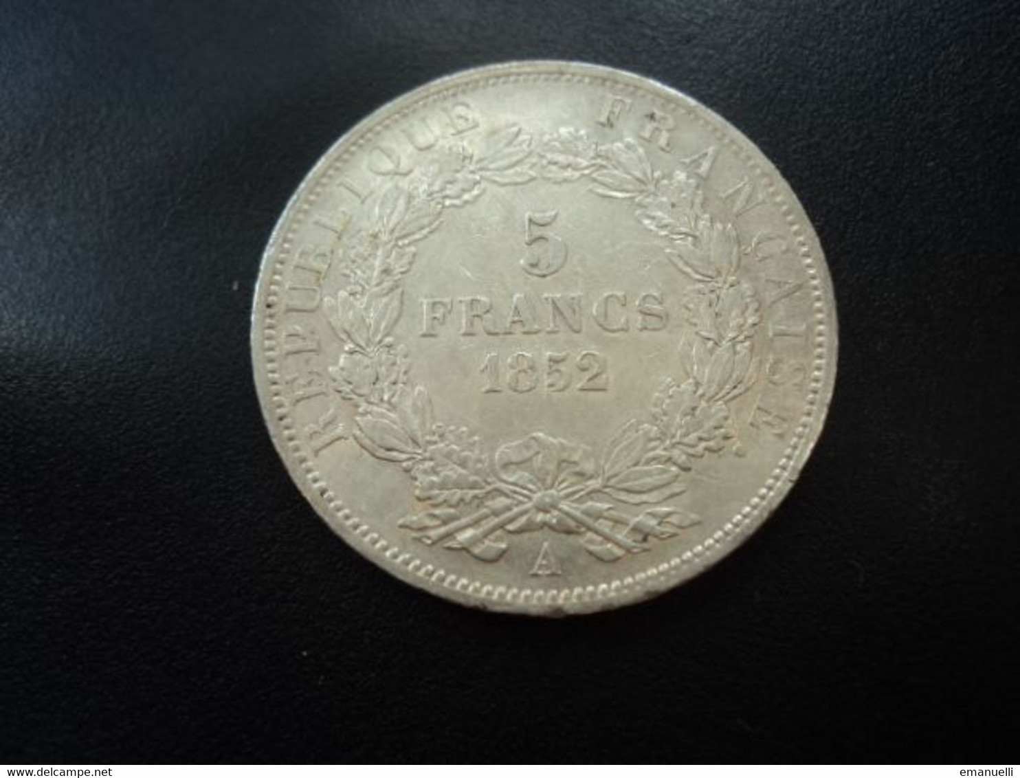 FRANCE : 5 FRANCS  1852 A   tranche B *  F.329 / G.726 / KM 773.1    SUP