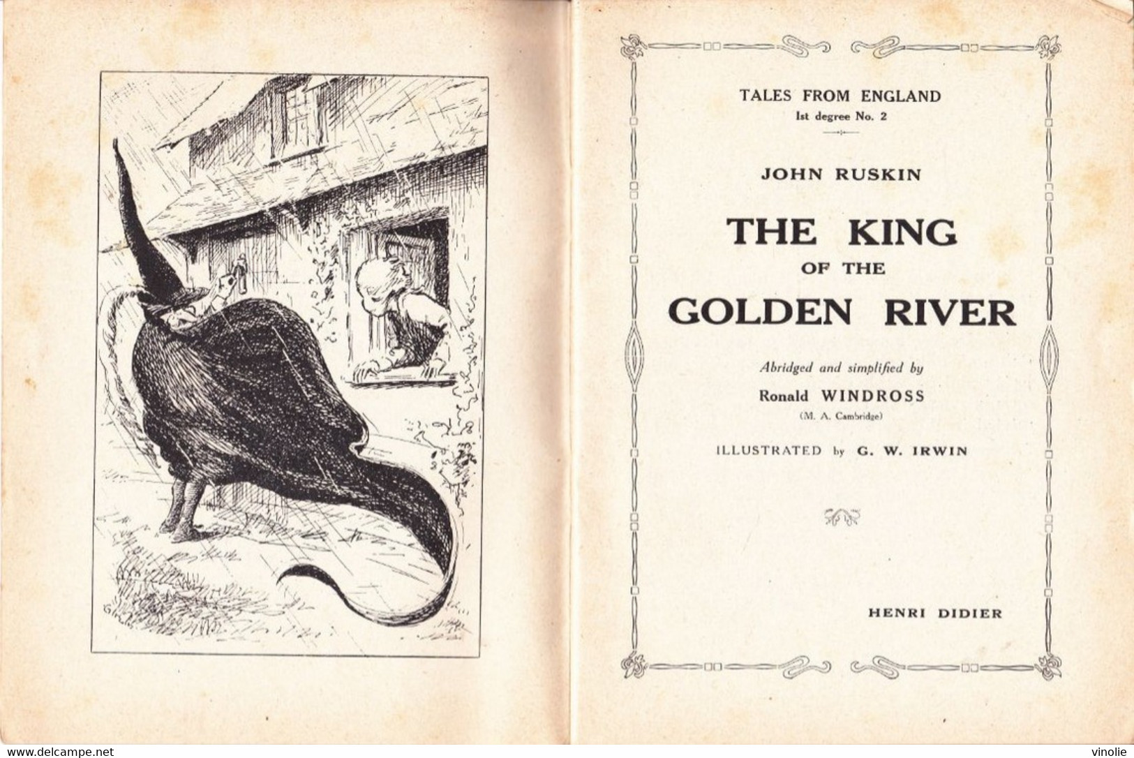 GF-21-272 : THE KING OF THE GOLDEN RIVER. TALES FROM ENGLAND - Contes De Fées Et Fantastiques