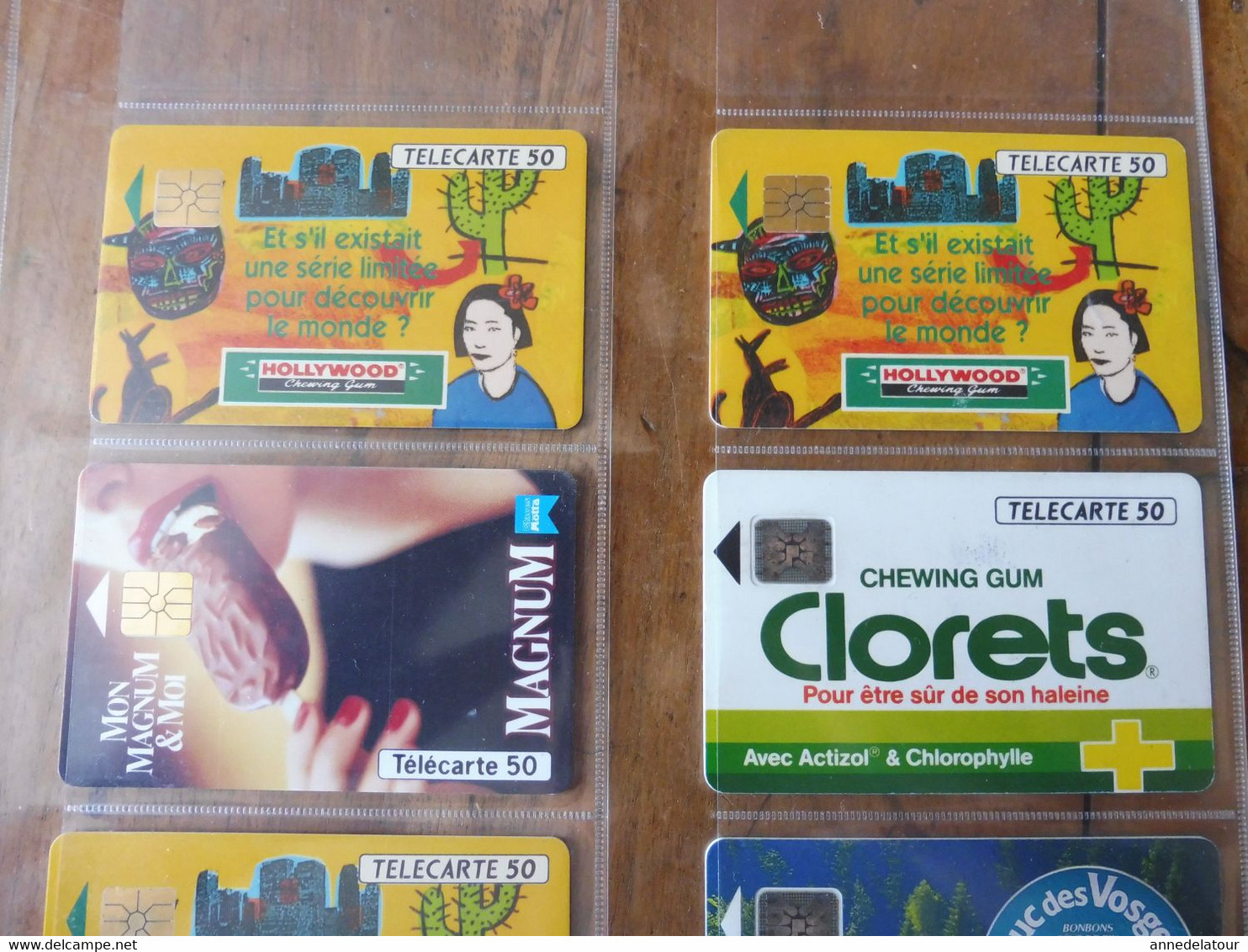 8 Télécartes  FRANCE TELECOM   Publicités Pour (variétés De Chewing Gum, Tic Tac, Magnum , Suc Des Vosges, Etc) - Pubblicitari