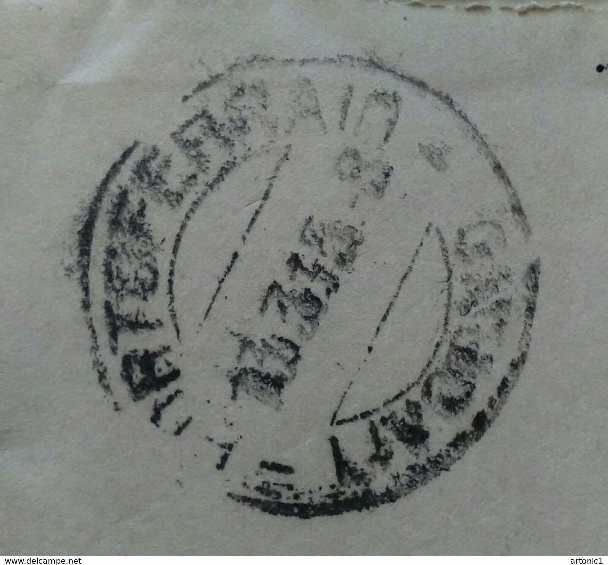 Red Cross Cover Posted From Italy To Salonika In Greece Arrival 8.3.1915 - Maschinenstempel (Werbestempel)