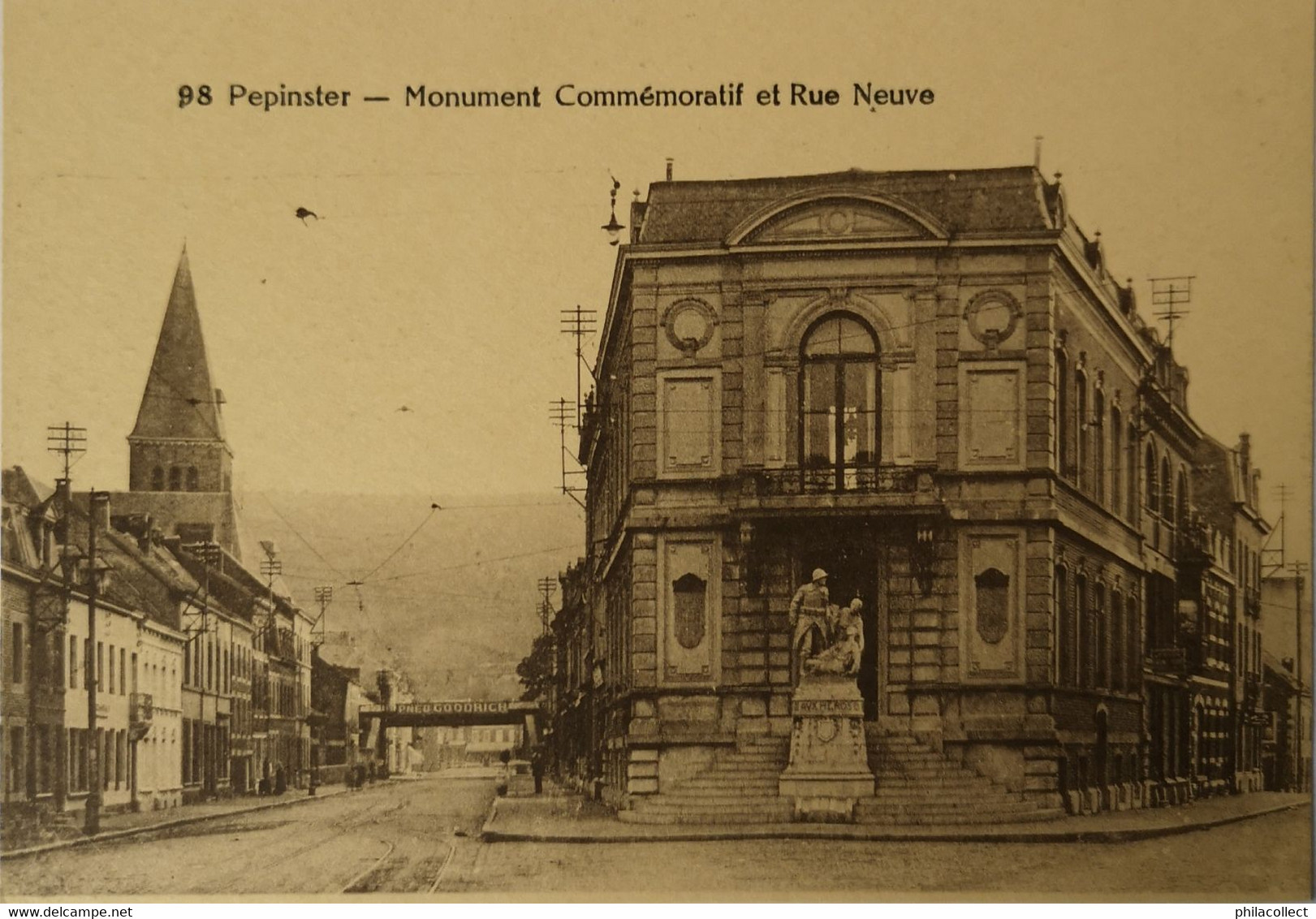 Pepinster // Monument Commemoratif Et Rue Neuve 19?? - Pepinster