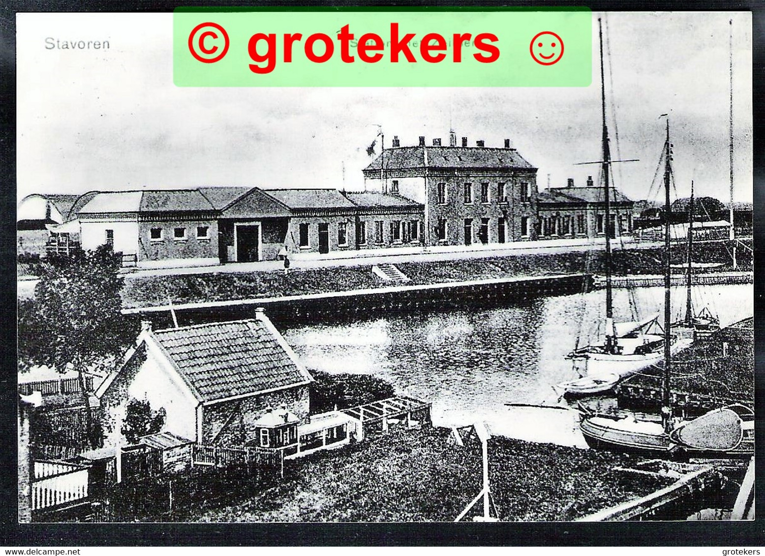 STAVOREN Oud, Station Met Zeilperk Echte Foto 1977 - Stavoren