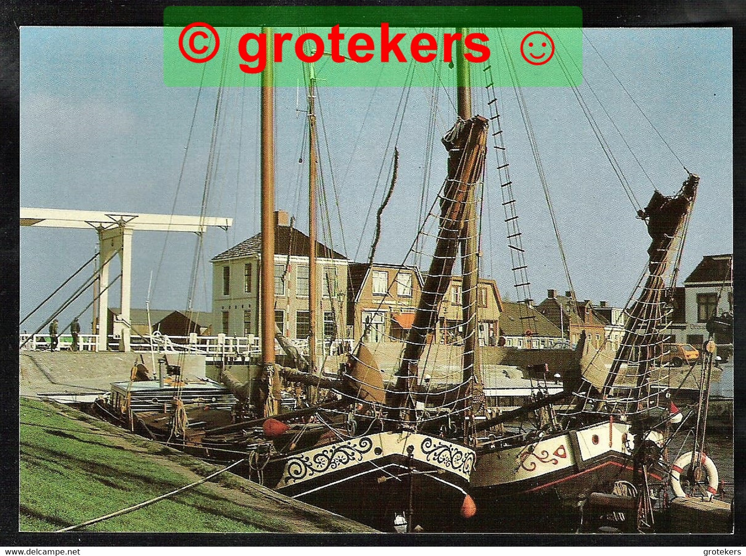 STAVOREN Gerestaureerde Sluis Met Ophaalbrug In De Noord Ca 1978 - Stavoren