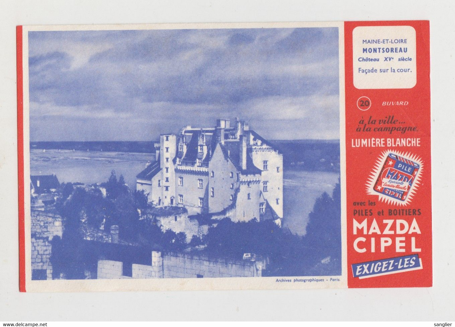 MAZDA CIPEL - MONTSOREAU - CHATEAU - Accumulators